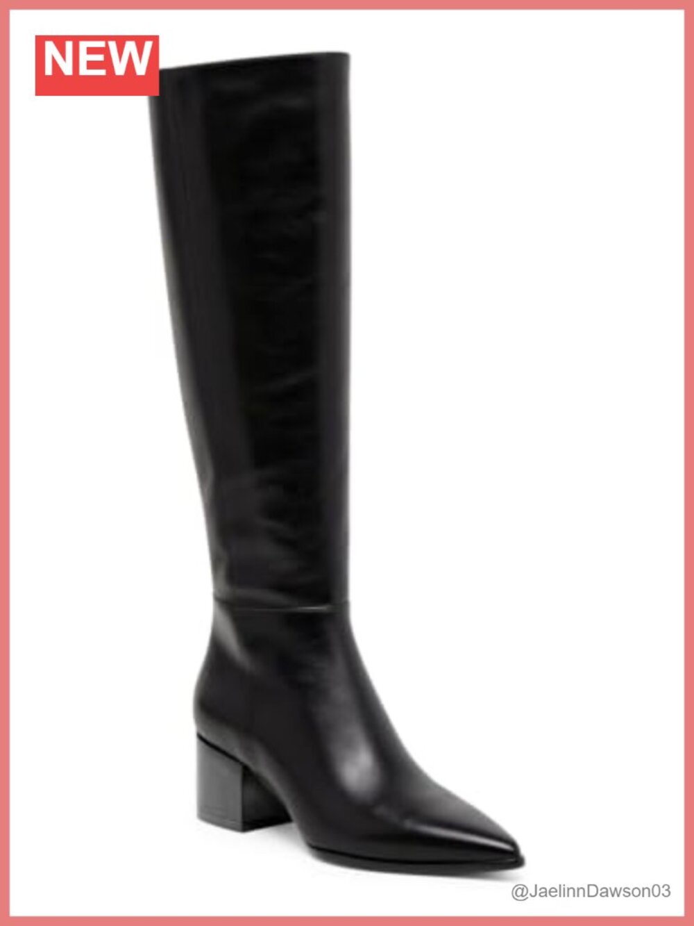 Womens Wide Calf Knee High Boots Chunky Heel Side Zipper Faux Leather Suede